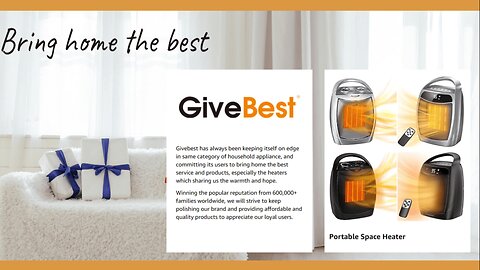 GiveBest Portable Electric Space Heater