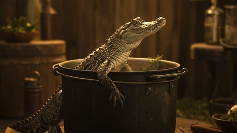 A Pot🍲Of👀Caiman🐊Stew👨‍🍳With👉Leftover😜Jerky🤪🤣😎🍺