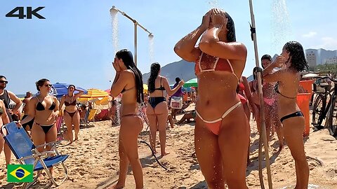 🇧🇷 A Calm and Peaceful Saturday At Ipanema Beach With a Rough Sea