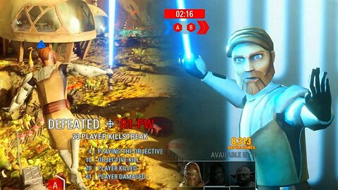 Playing as the Cursed Clone Wars Obi-Wan in Battlefront 2