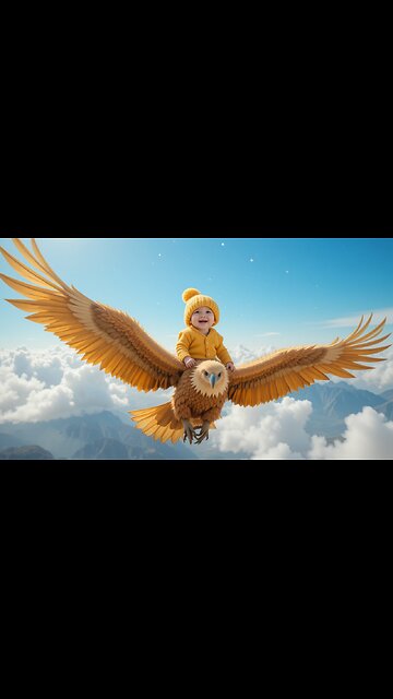 Baby's Incredible Journey: Soaring with Eagles