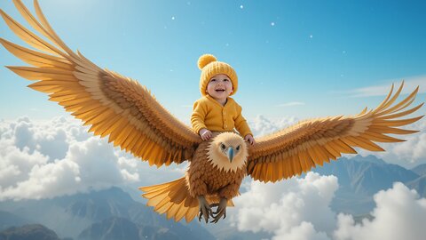 Baby's Incredible Journey: Soaring with Eagles