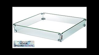 VEVOR Square Fire Pit Wind Guard 19" x 19" x 6" Glass Review