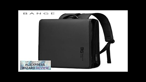 BANGE New Business Backpack Men's Anti-Theft Computer Bag Big Capacity 14.1 Inch Review