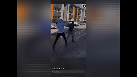 Dude Started Spraying After His Homie Got Dropped By His Opp During A Fade