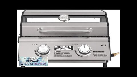 Portable Propane Gas Grill 2-Burner Tabletop Clearview Monument Grills for Outdoor Camping Review