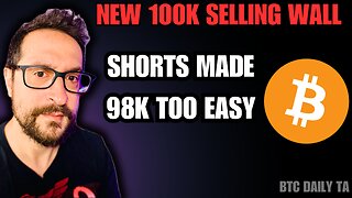 New 100K Selling Wall - Shorts Made 98K Too Easy! - Bitcoin Today