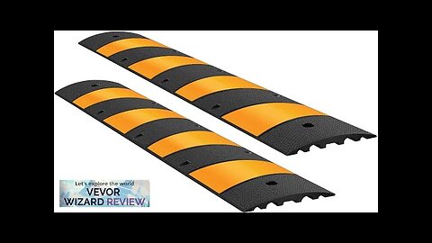 VEVOR 2pcs 6 Feet Rubber Driveway Modular Heavy Duty Speed 72.4 x Review