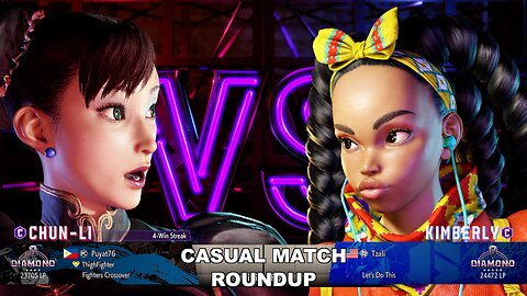 Kuya Kalbo SF6 Casual Match Roundup. Chun Li 4 star Diamond Rank [Hori Fight Stick]