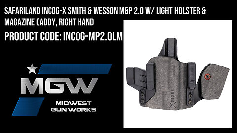 Safariland INCOG-X S&W M&P 2.0 w/ Light Holster & Magazine Caddy, Right Hand - INCOG-MP2.0LM