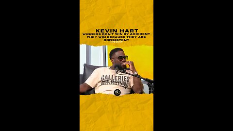#kevinhart Winners don’t win by accident they win because they are consistent