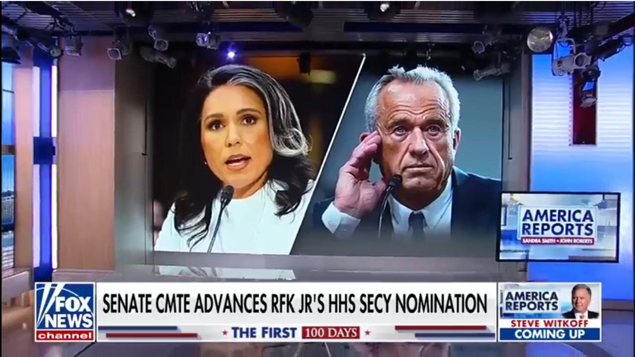 (2.4.25) RFK Jr gets 'Major Boost' in Bid for HHS Chief - DNI nominee Tulsi Gabbard is set for a Senate select committee vote