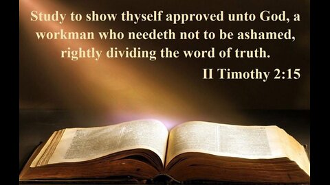 Today's Verse: 2 Timothy 2:15 KJV.