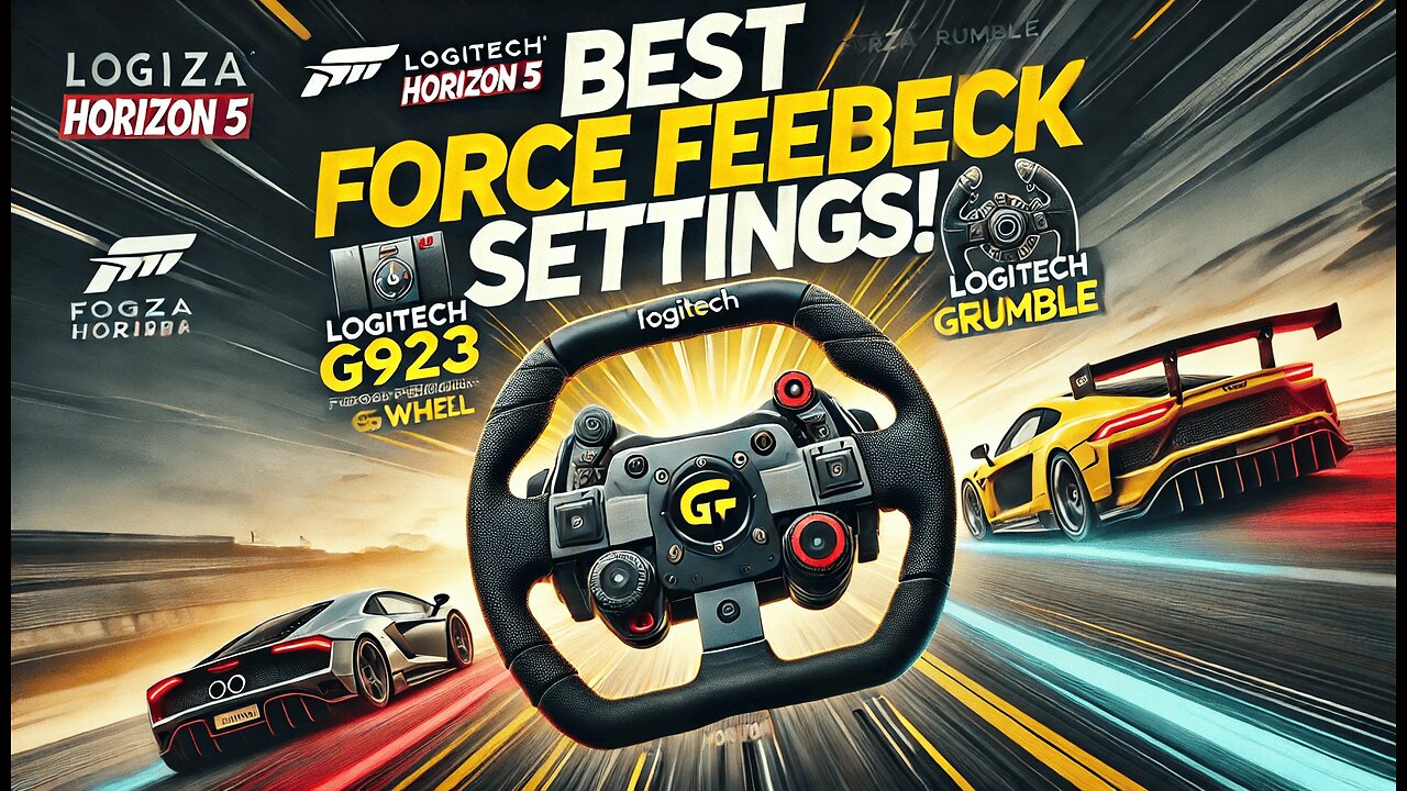 Forza Horizon 5 Logitech G923 Settings for Clean Force Feedback | RaceSimDaddy