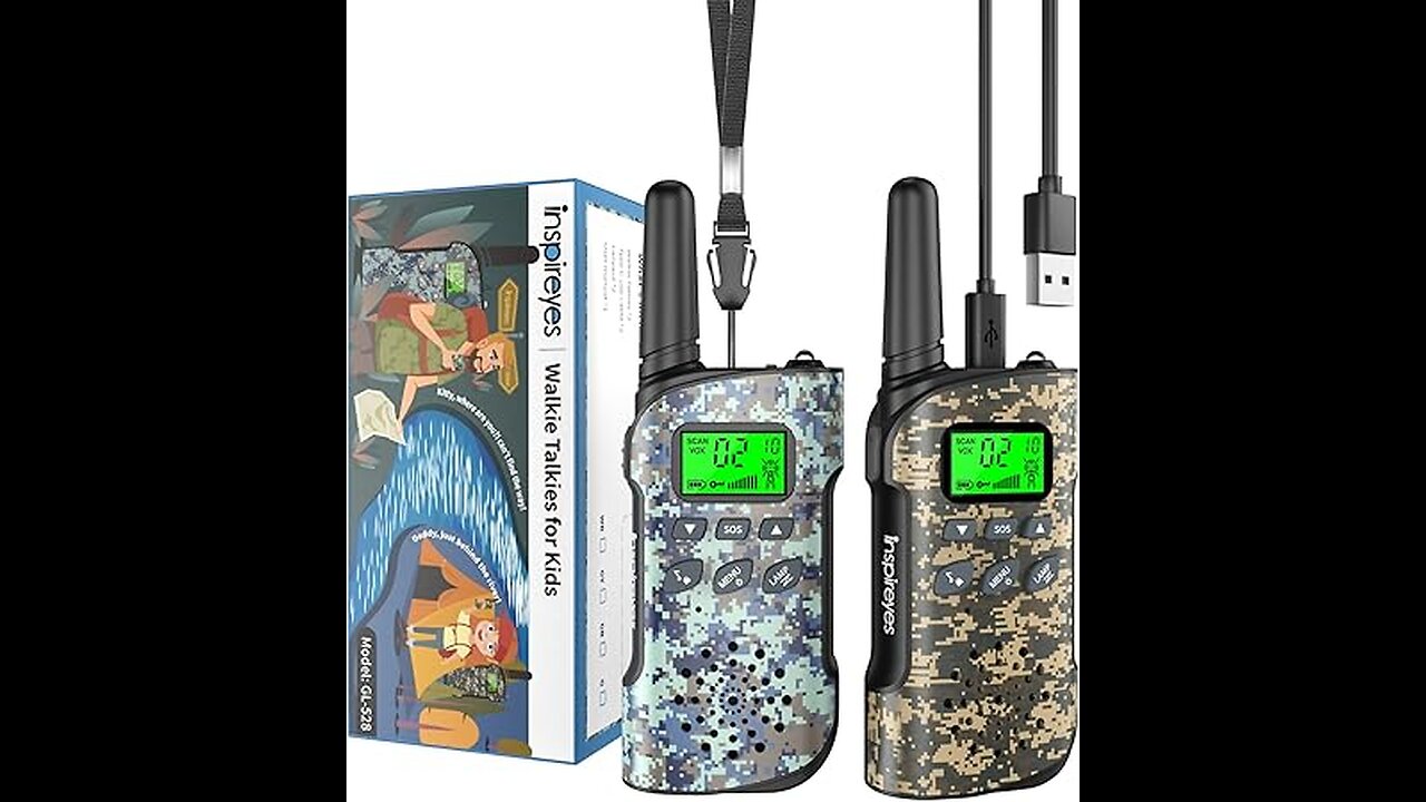 Walkie Talkies - Inspireyes Walkie Talkies for Kids | Rechargeable