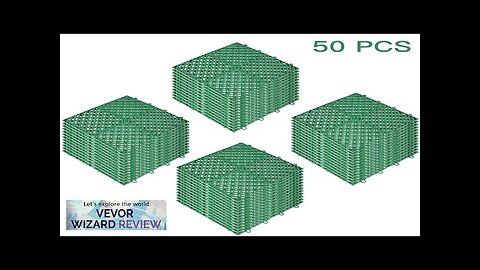 VEVOR Tiles Interlocking 50 PCS Green Drainage Tiles 12x12x0.5 Inches Deck Tiles Review