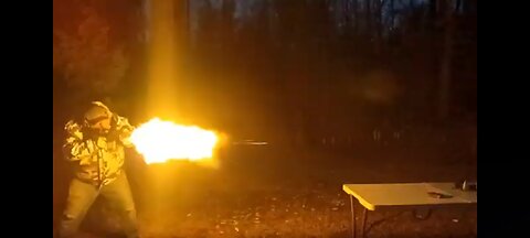 7.5" AR-15 pistol night shooting