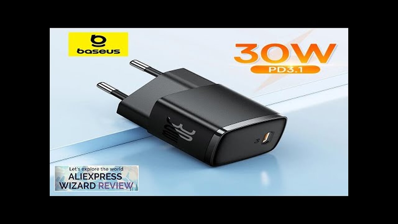 Baseus 30W GaN Charger PD Charger For iPhone 15 14 13 12 Review