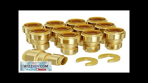 VEVOR Pipe Fittings 1/2"-3/4" 12PC Brass Straight-Through Push-Fit for Air Review