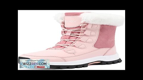 COOJOY Womens Winter Snow Boots Waterproof Shoes Walking Comfortable Hiking Tennis Booties Review