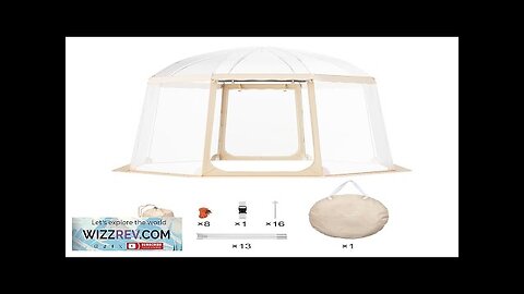 VEVOR Sports Tent Instant Pop-Up Tent Shelter Weather Proof 4-8 People Clear Review