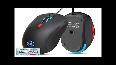 HXSJ X200 RGB Wired Gaming Mouse 4800DPI Ergonomics 6 Buttons E-sports Gamer Review