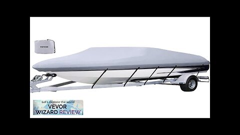 VEVOR Waterproof Boat Cover 16'-18.5' Trailerable Boat Cover Beam Width Review