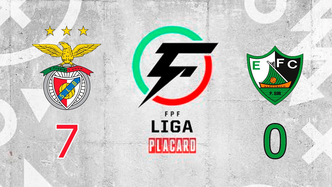 Benfica (7) X (0) Eléctrico - 2º Jornada da Liga Placard 2024/25.