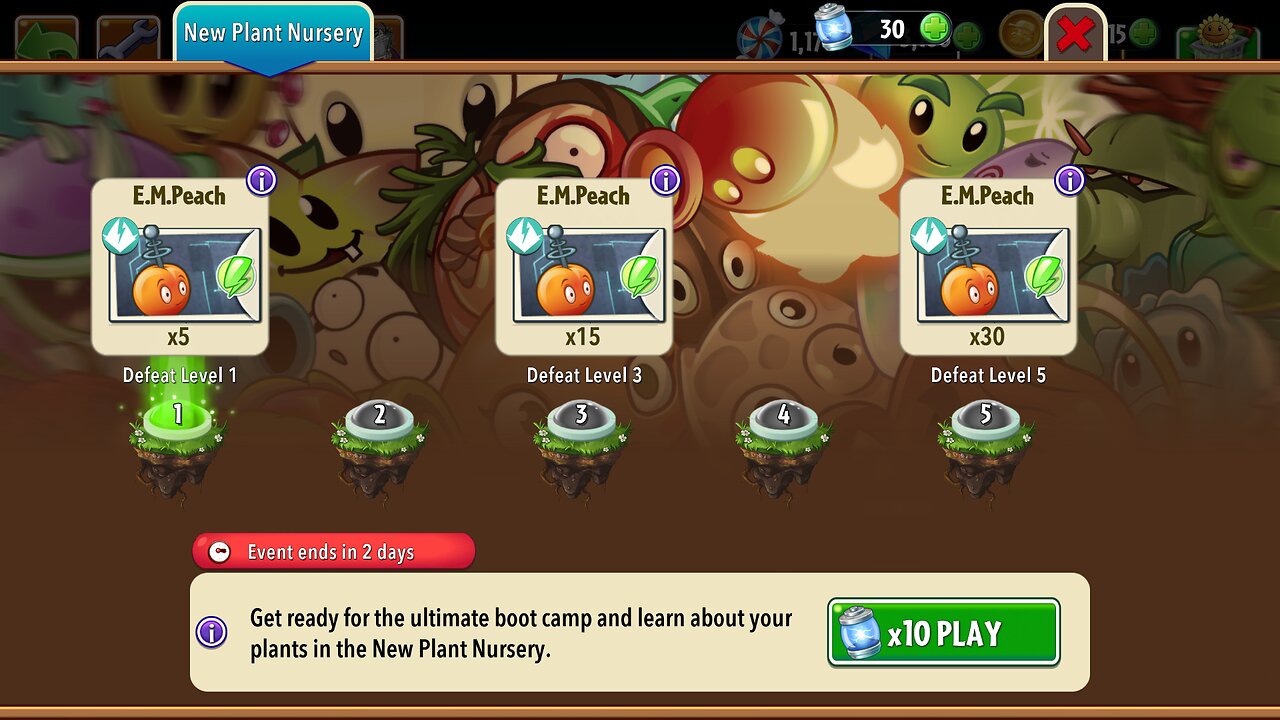 Plants vs Zombies 2 - Plant Nursery - E. M. Peach - January/February 2025