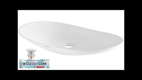 VEVOR Modern Ceramic Vessel Sink 23.3" x 14.2" Bathroom Vanity Bowl Countertop Review