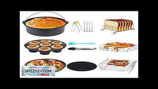 7 Inch/8 Inch Air Fryer Accessories Set Food-grade Airfryer Accessories with Cake Review