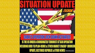 SITUATION UPDATE 1/3/25 - Is The Us Under Coordinated Terrorist Attacks Including Bird Flu To Lock Country Down?