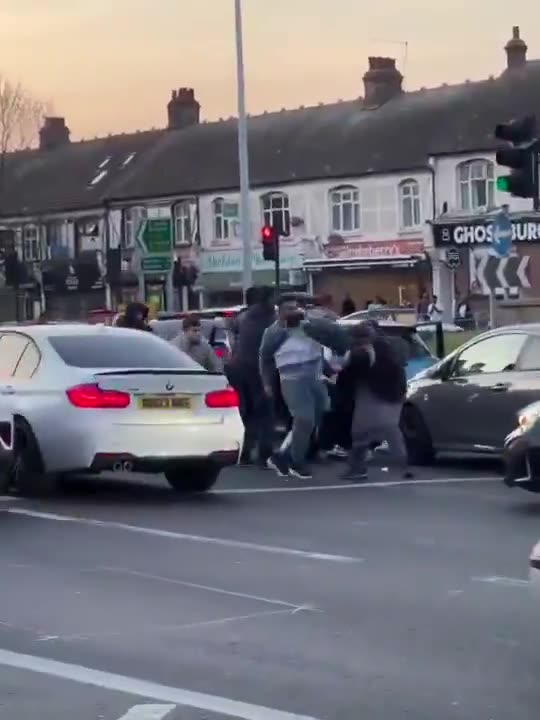 More peaceful Ramadan celebrations in East London last night.
