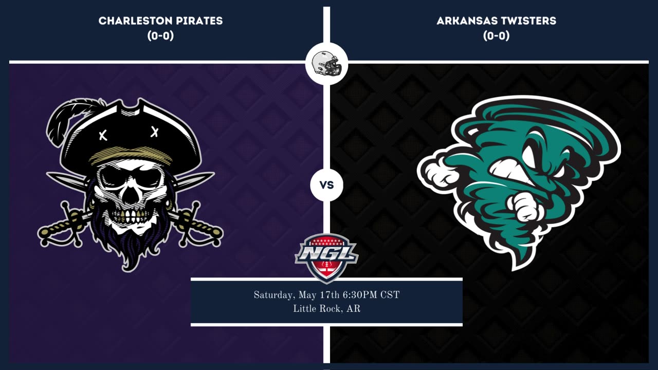 Charleston Pirates vs. Arkansas Twisters | National Gridiron League