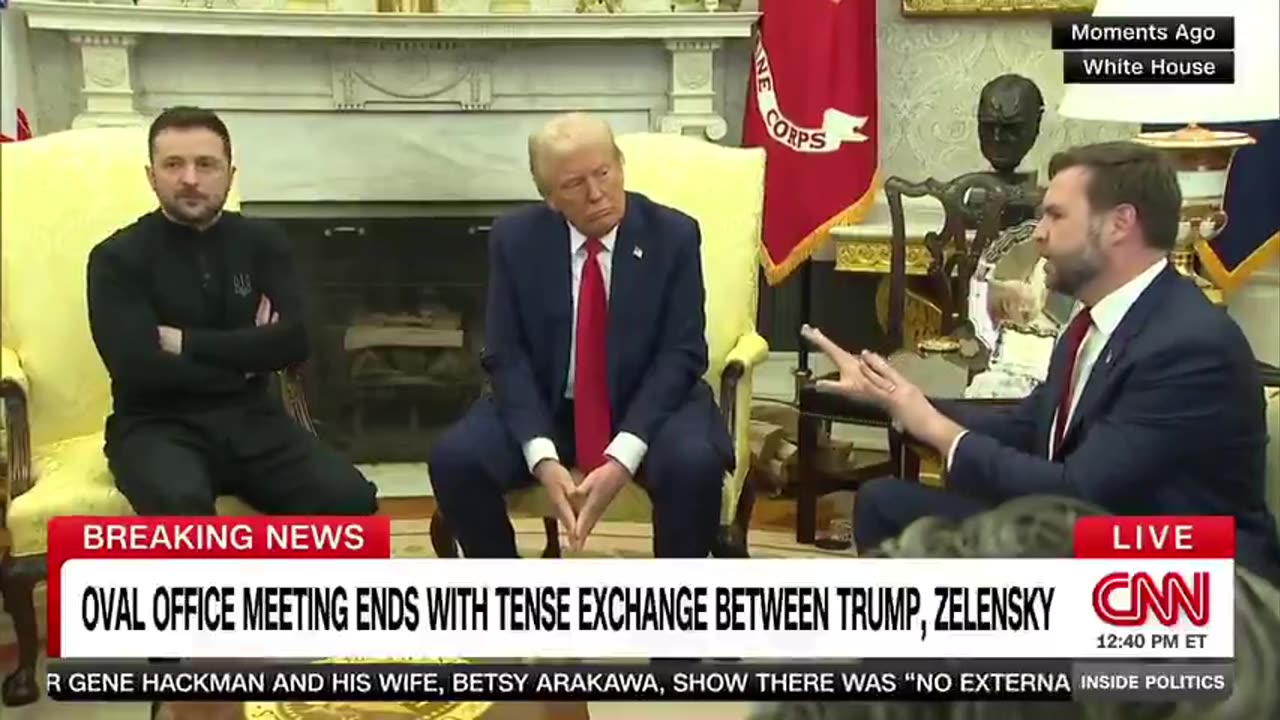 🔥 Oval Office Showdown: Trump, Vance & Zelensky Clash Over Ukraine 🇺🇸🇺🇦