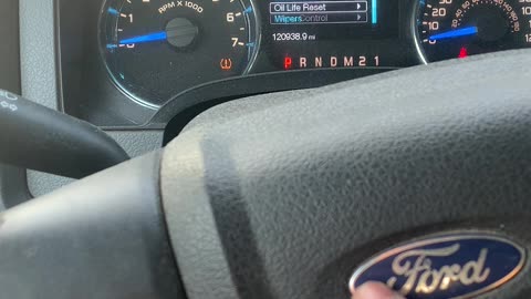 2013 Ford F150 - Oil Life Reset