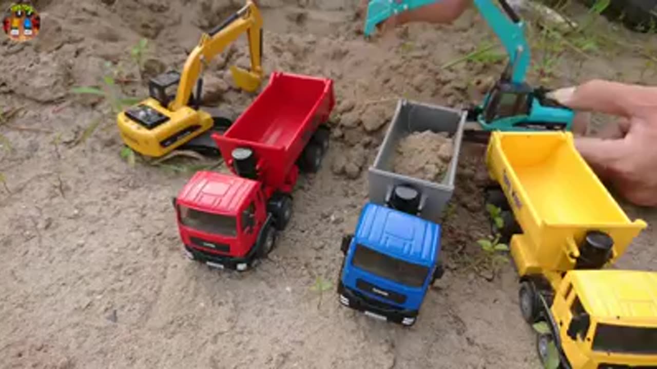 Car Toys For Kids | Construction Vehicles Toys sand transport | toys toys