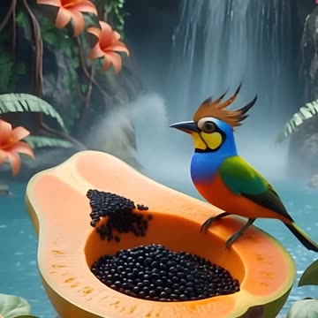 Did this bird eat a pear? Watch, follow, like #birds #nature