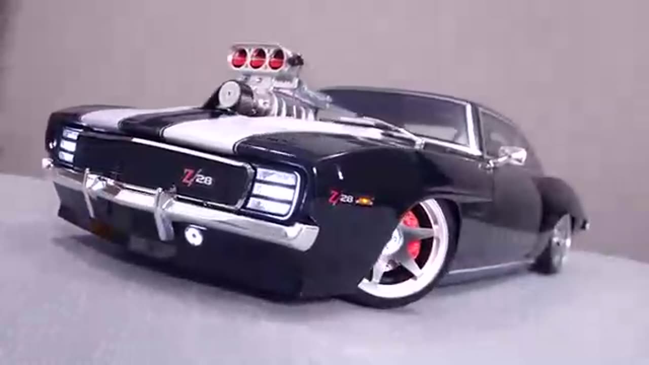 RC Modify 1969 Camaro V8 Supercharger Engine P1