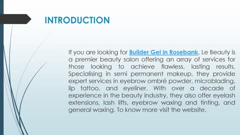 If you are looking for Builder Gel in Rosebank