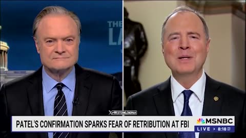 Adam Schiff tries not to cry after Kash Patel FBI Director confirmation!!