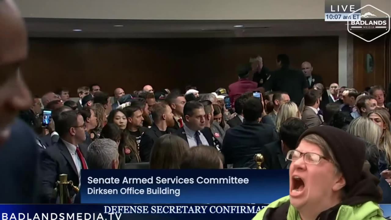 Protestors interrupt confirmation of P.Hegseth