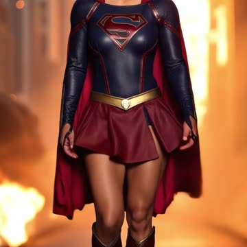 AI Celebrities as Supergirl 🦸‍♀️ #shorts #midjourney #ai