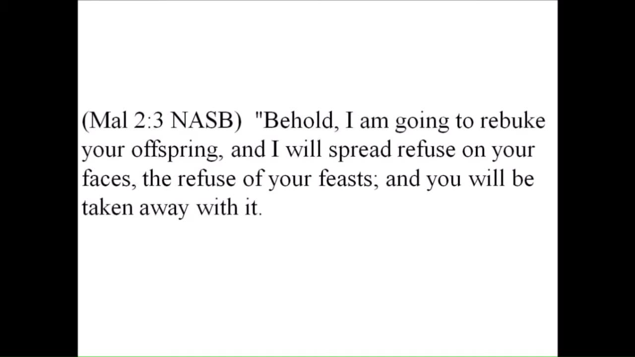 Malachi 1&2 - When you honor the heavenly Father your way and not His; you are despising Him. 2016