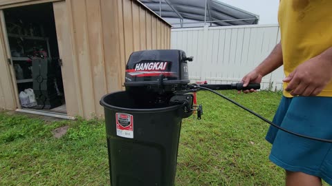 Hangkai 12hp 2-stroke outboard unboxing and initial break in review