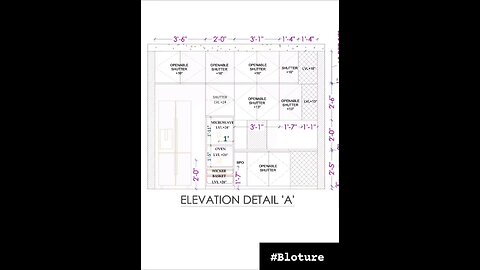 Different type of interior and its dimension
