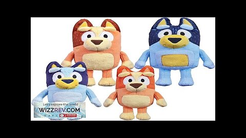 Bluey Heeler Family Plush Set 4 Plush 7-8" Figures Amazon Exclusive Review