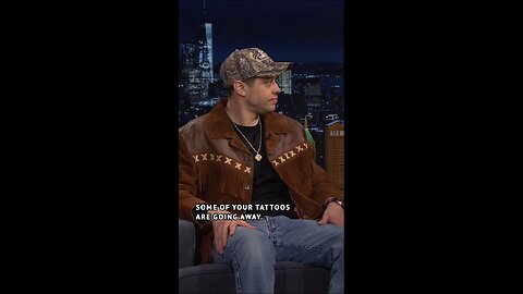 Pete Davidson is over his tattoos #FallonTonight #TonightShow