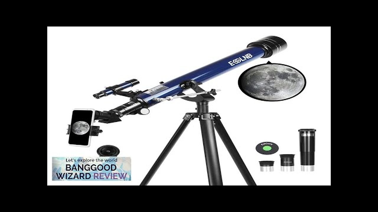 US Direct ESSLNB 28X-350X Astronomical Telescope 60mm Professional Astronomy Telescopes Review