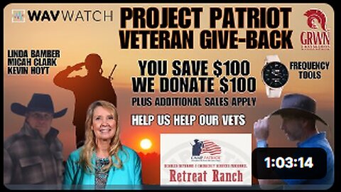 Project Patriot: Veteran give back AS WE GIVE BACK and help others- our new world